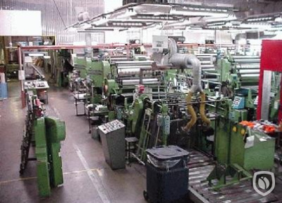 Crabtree Marquess tandem printing line with Mailander 420 inline coater and LTG oven