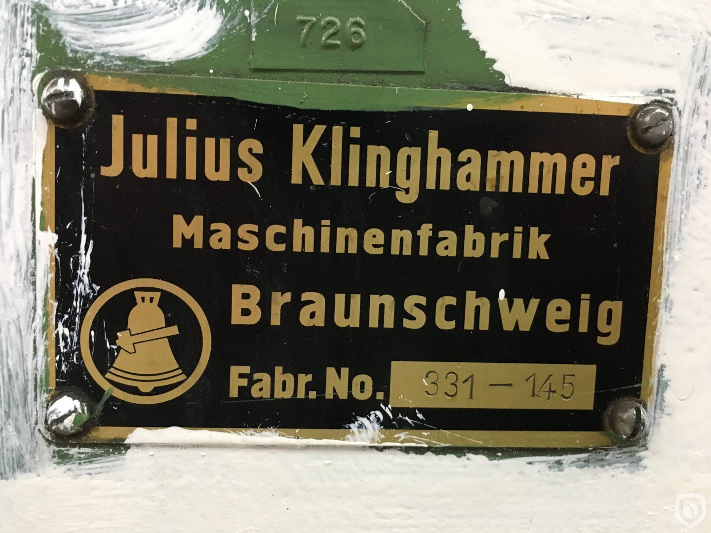 Klinghammer identification plate