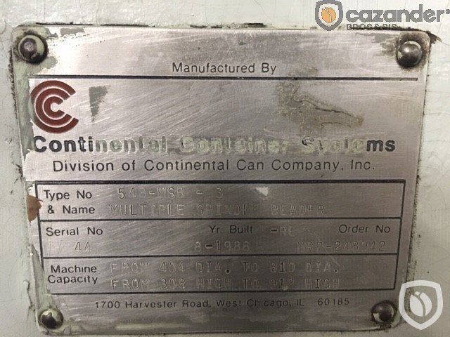 Continental Can 548-MSB-3