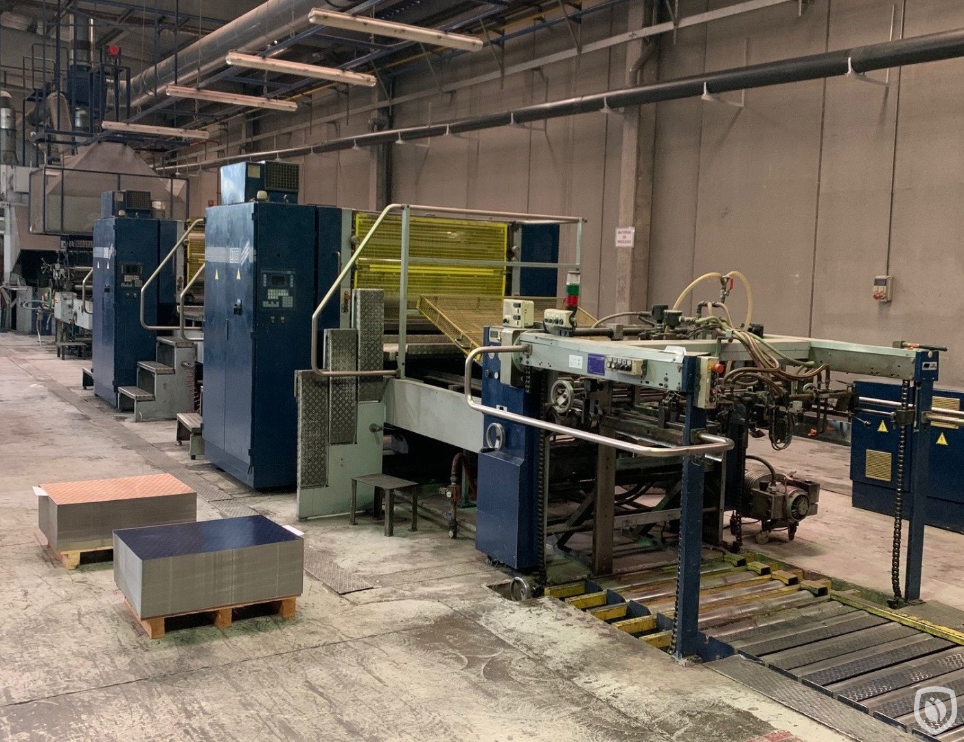 Mailander 122A tandem printing line with in-line coating and LTG tunnel-oven