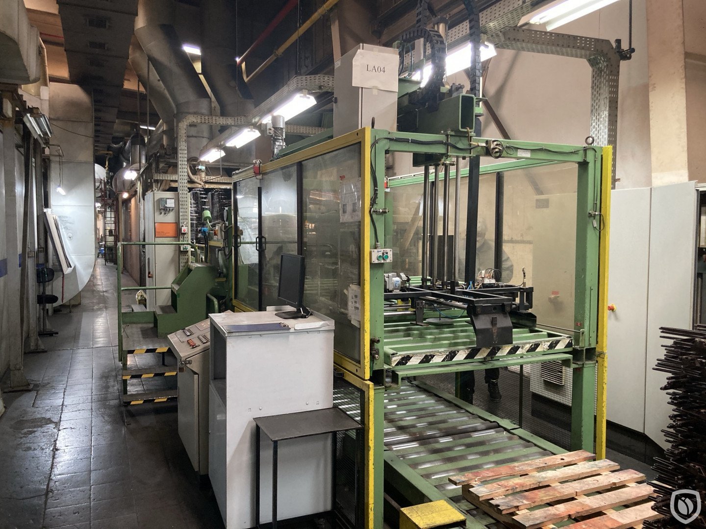 Mailander 430 coating line with 30 meter LTG tunnel-oven and afterburner