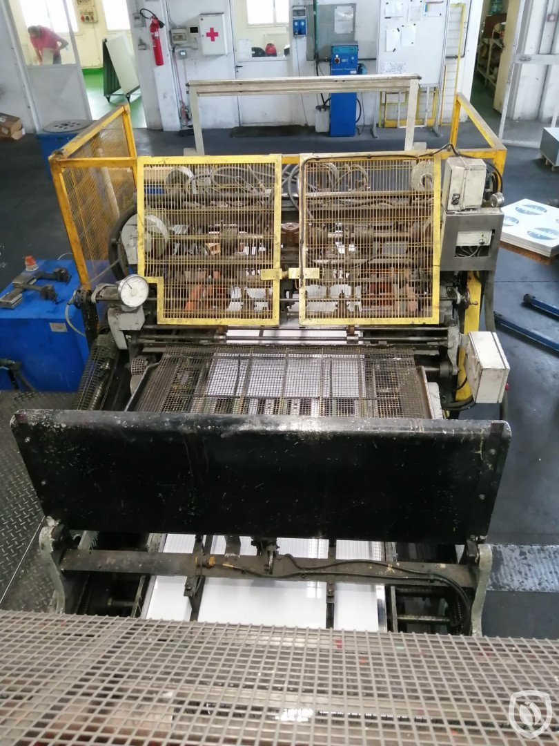 Crabtree Marquess tandem printing line with inline coater and Ballard tunnel oven