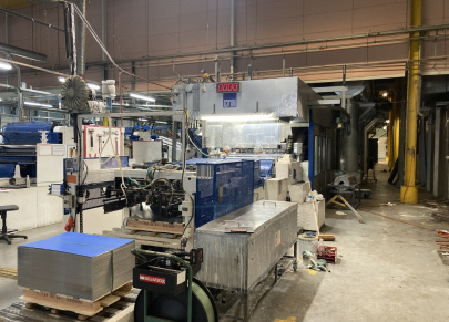 Mailander 460 coating line with 30 meter LTG tunnel-oven and incinerator