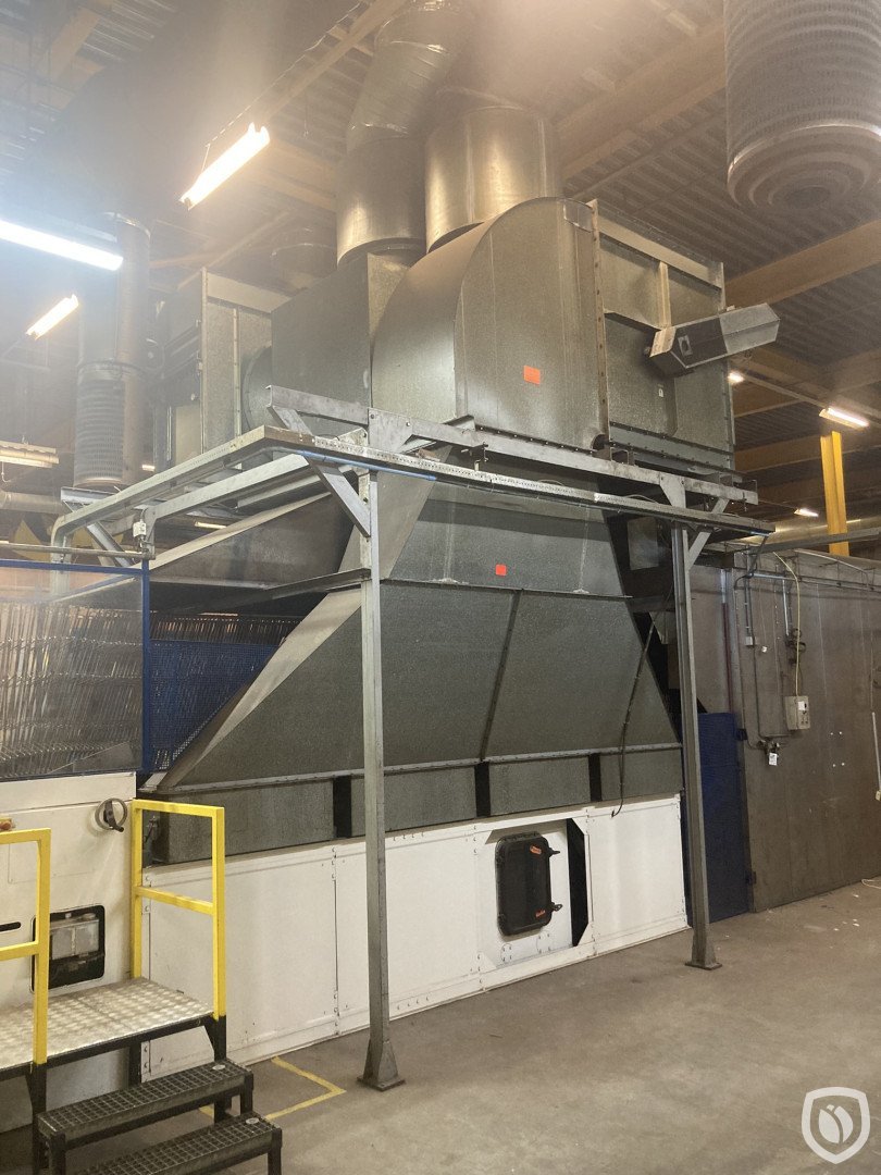 Mailander 460 coating line with 33 meter LTG tunnel-oven and incinerator