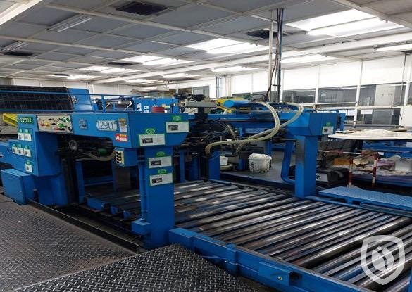 Crabtree 1290 printing line with in-line coater and LTG tunnel-oven