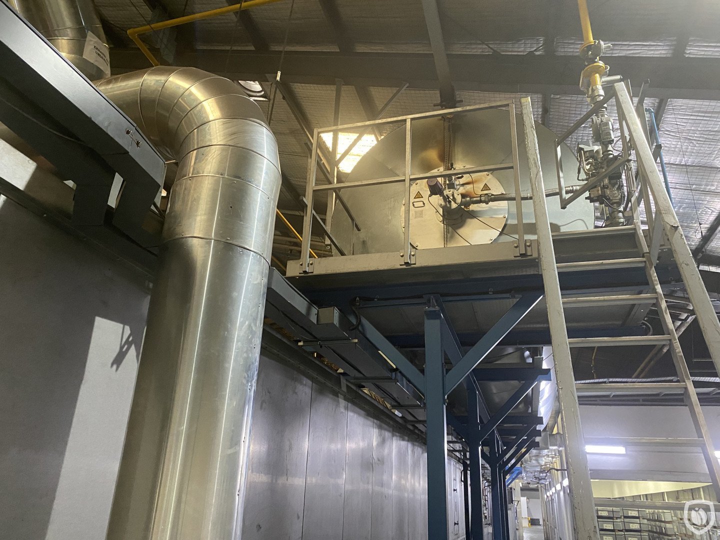 LTG coating line with 36 meter tunnel-oven and KBA ECO-TNV incinerator