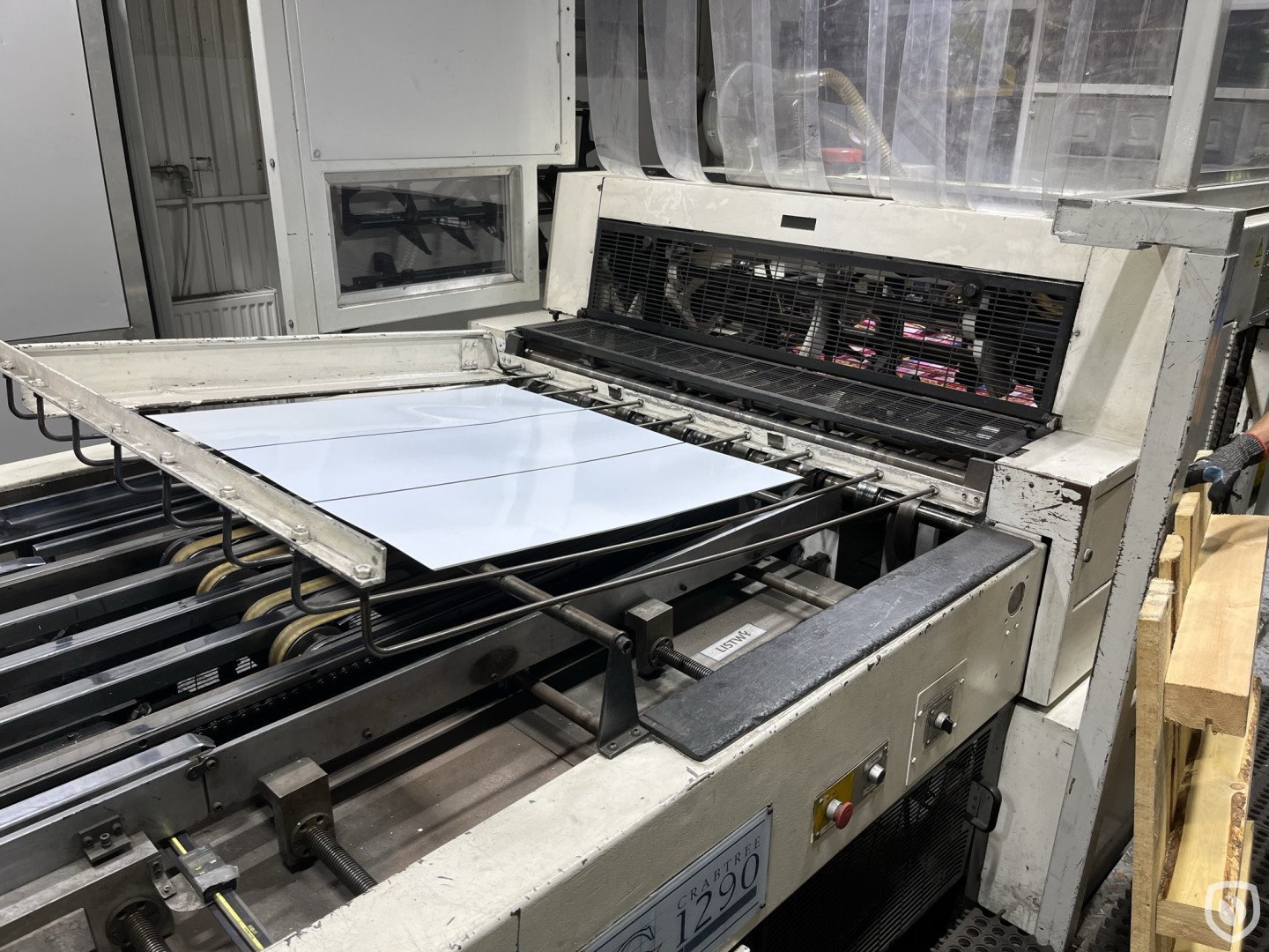 Crabtree 1290 tandem UV printing line