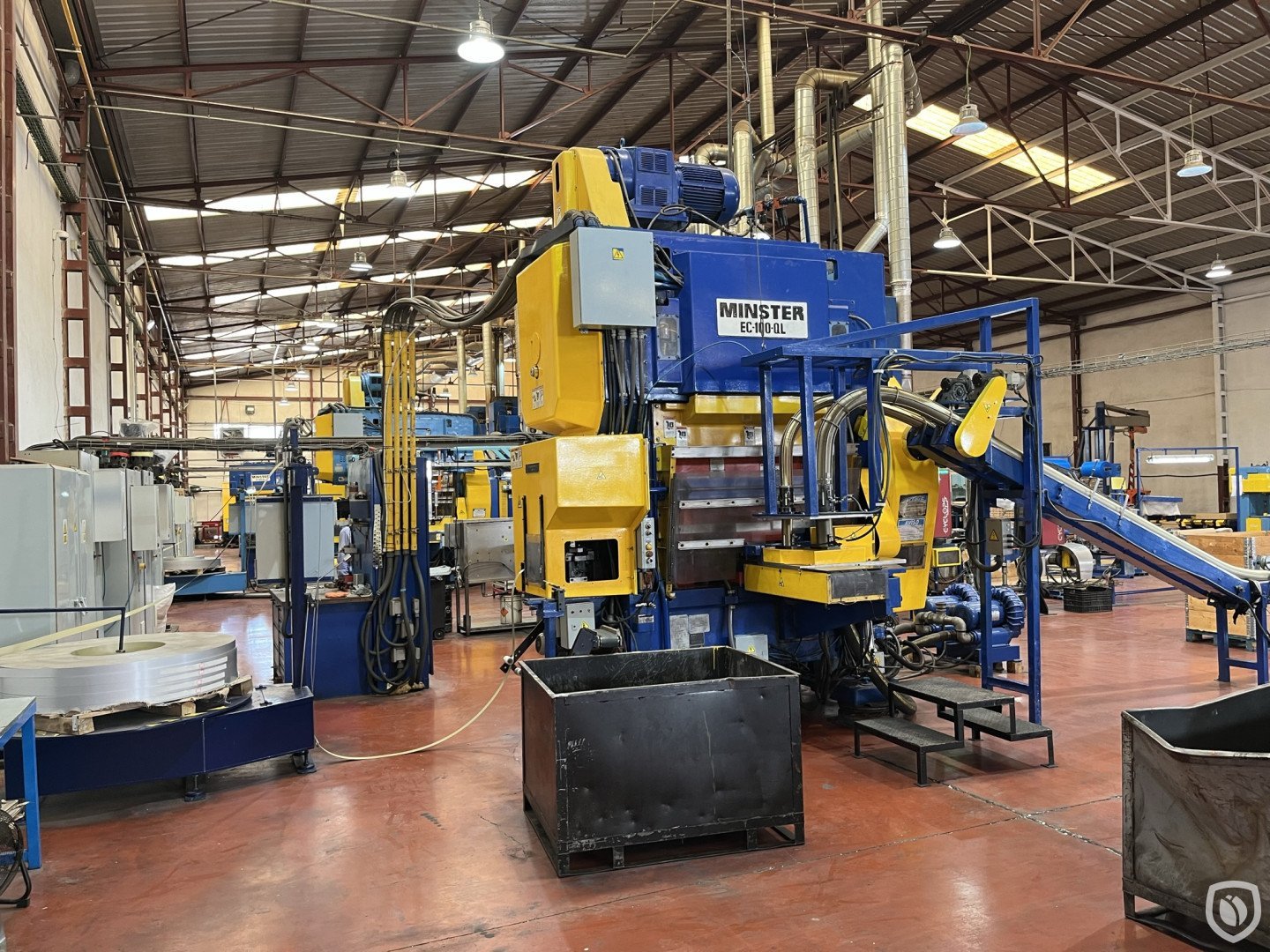 Minster EOE dual-lane Stolle manufacturing line