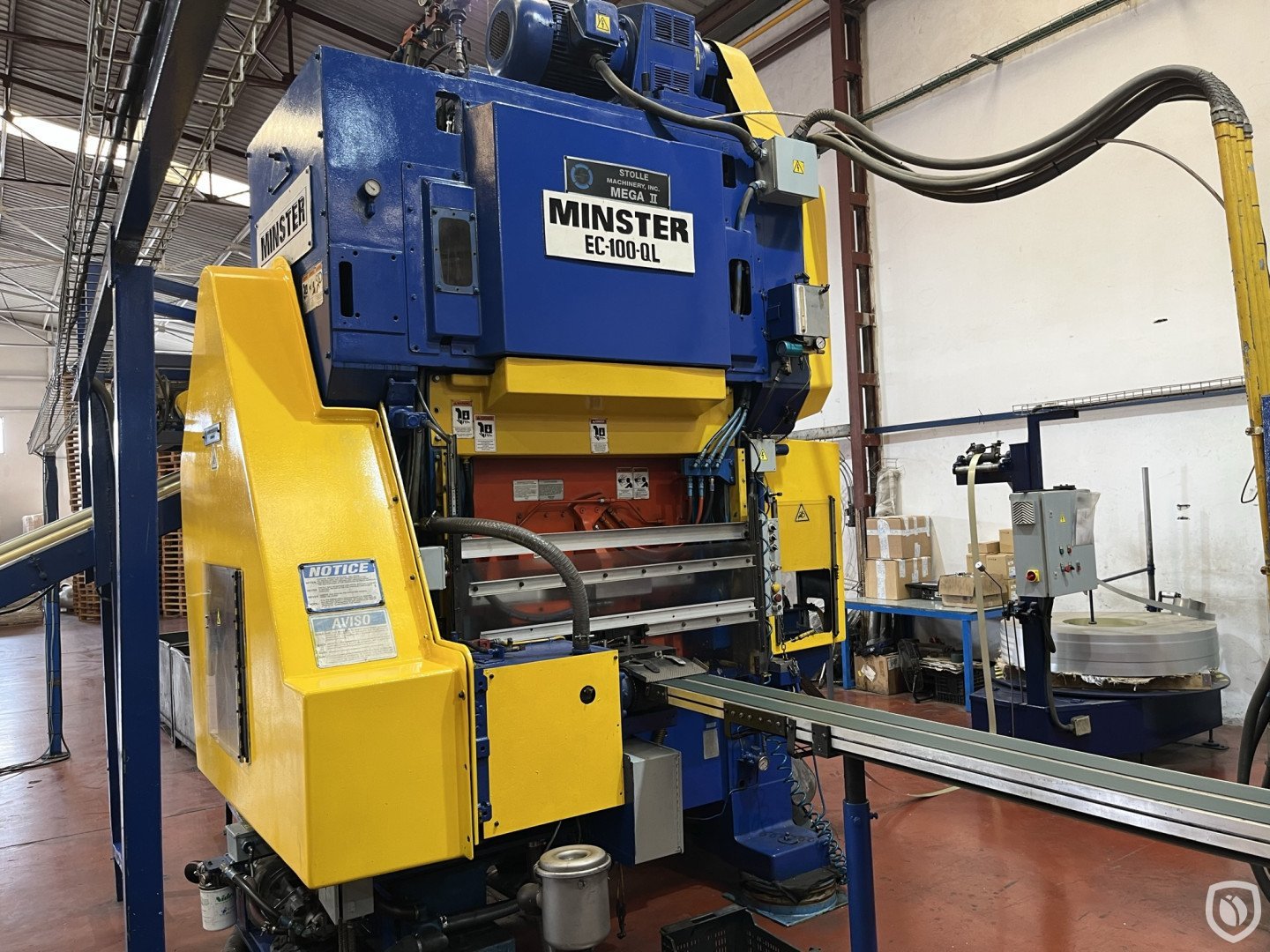 Minster EOE dual-lane Stolle manufacturing line