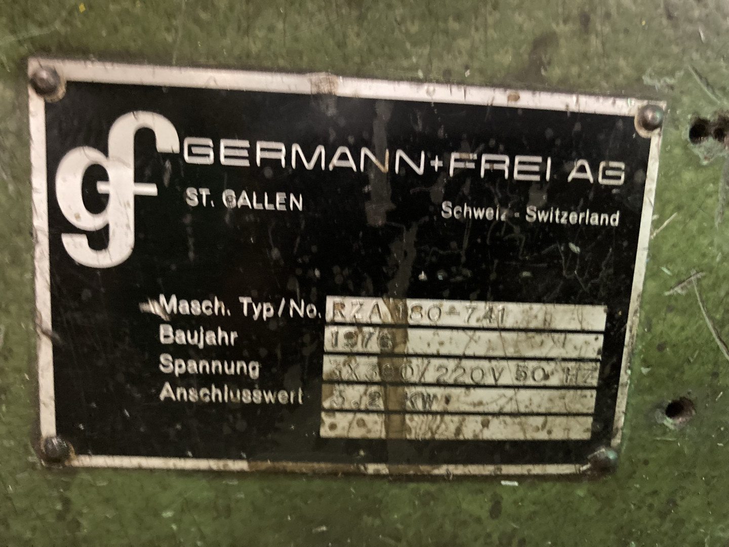 Germann & Frei RZA 180 étireur verrouillage