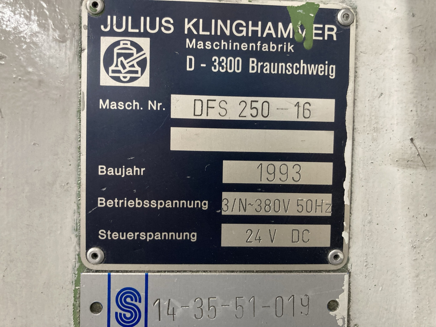 Klinghammer DFS 250 pestañadora - curlingadora - cerradora