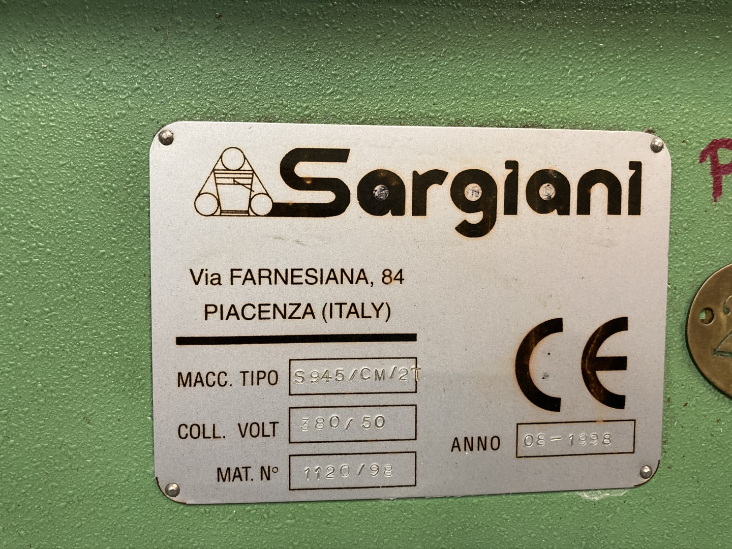 Sargiani S 945/CM/2 ourleuse - jointeuse